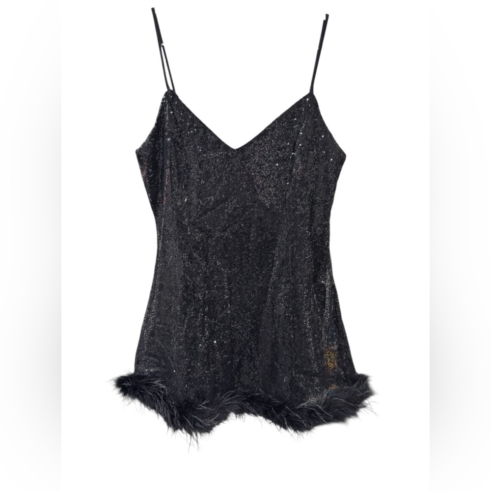 Fashion Nova Black Sequin‎ Mini Dress
